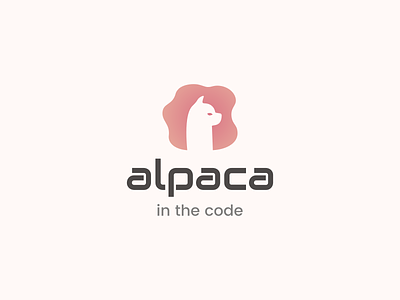 Alpaca Logo alcapa animal black game games gray logo minimal minimalistic red