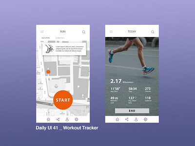 Daily UI 41/100 - Workout Tracker app dailyui dailyuichallenge design digital flat mobile ui ux web website workout workout tracker