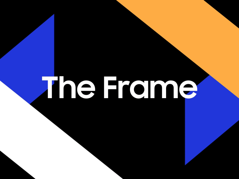 Samsung The Frame animation ces frame icon identity identitydesign logo motion motiongraphics samsung tv