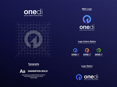 One Di Logo brand brand guide brand identity branding colorful dual meaning logo logo logo designer meaningful logo number one oil and gas one one logo prio hans typography vector visual identity