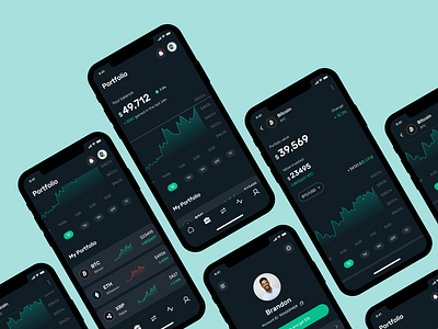 Crypto Trading App app design application crypto crypto wallet cryptocurrency design fintech fintech app mobile app mobile app design mobile ui trading ui uidesign uiux ux uxdesign
