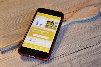cook'n'joy – app for cooking together with friends app bachelor branding cooking app design friends icon relationship ui