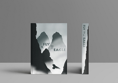 Novel Book Cover art cliff eagle graphic design illustration illustrator minimal silhouette vector