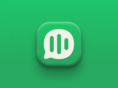 Clubhouse App Icon 3d 3d icon app icon app logo app logo design audio chat chat bubble clubhouse creative logos design icon design join club house logo logo design logo designer meeting room rooms ui uiux