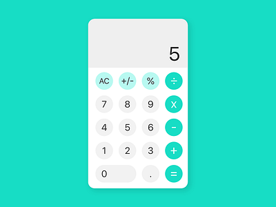 Daily UI Challenge - Day 4 (Calculator) branding daily 100 challenge dailyui dailyuichallenge design ui