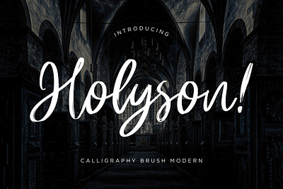 Holyson Calligraphy Brush branding brush calligraphy handwriting handwritten logo quotes script signature typography