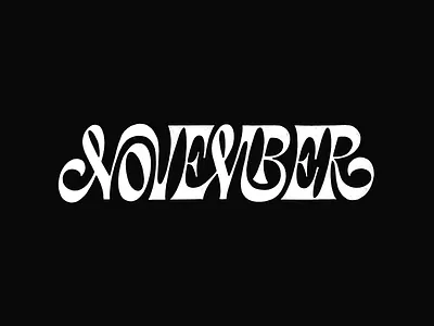 November Lettering hand lettering lettering lettering art type typogaphy