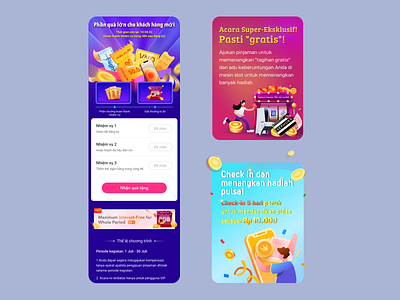 Recent works for users in Southeast Asia app illustration interface ui