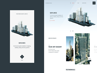 FutureSkyLines app design brand brand design building home design illustration inspiration mobile app ui ui design ux ux design web web design website