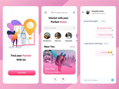 Dating and Chating App android app app app designing app development appdesign b2cinfosolutions covid19 design ui ux