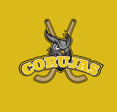 CORUJAS - EQUIPA DE HÓQUEI EM PATINS branding design digital illustration logo