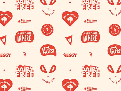 Edgy veggy pattern design branding design flat icon illustration illustrator logo mark plant based sustainable vector vegan vegan art vegan food vegan logo veganism