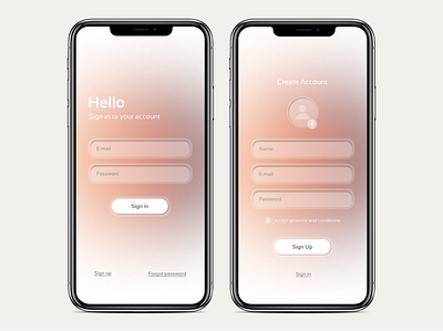 Daily UI 003 - Sign In/Sign Up app dailyuichallenge signin signup ui uidesign