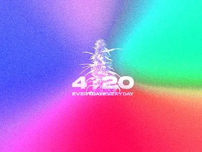 4:20 branding gradient poster