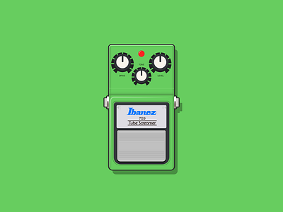 Ibanez Tube Screamer Pedal guitar pedal guitar pedals guitar playing guitarist guitars ibanez music art pedals vector vector art vector artist