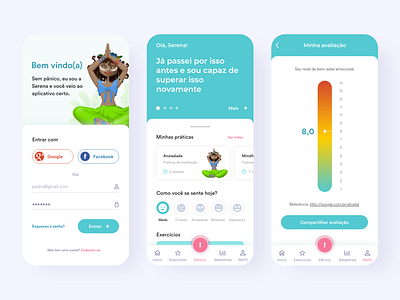 Serena! App Conceptual Design hospital illustration interface meditation ui uidesign