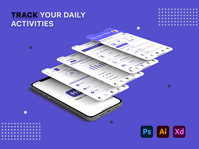 Habit Insight adobexd android android design app design exercise app habit tracker ios ui ux