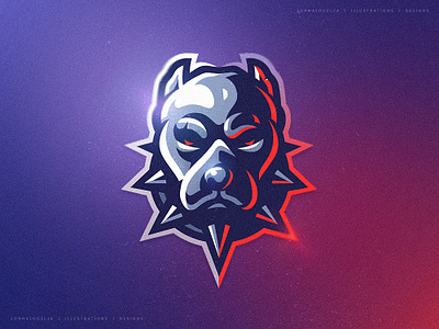 pitbull (For Sale) bully cartoon character dog drawing dribbble esports head illustration logo mascot mascot character pitbull sports vector