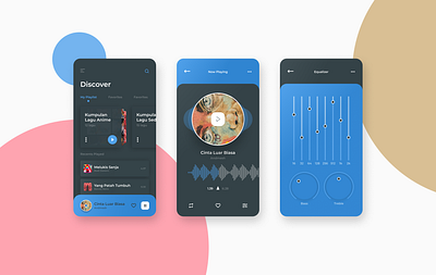 Music Player Mobile Apps Design Concept app application dailyui design designer grapicdesign logo music music app ui ux
