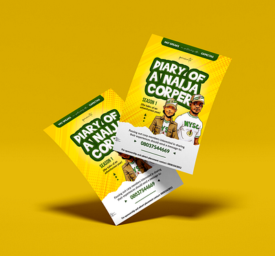 DIARY OF A NAIJA CORPER flyer brand design flyer flyer design graphic design graphicdesign graphics illustration poster vector