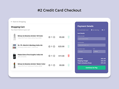 Daily UI 002 appdesign art artwebsite checkoutpage creditcard creditcardcheckout dailyui dailyui 002 dailyui002 dailyuichallenge ecommerce ui uidesign uidesignchallenge ux uxdesign webdesign