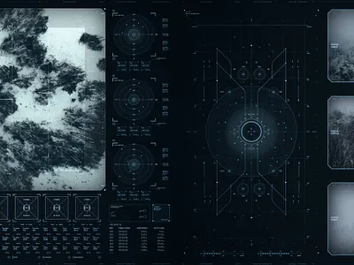 kold.ravn.S data design drone fui futuristic interface navigation satelite scifi technology ui userinterface