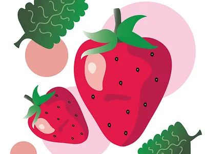 strawberry art artwork design fruit graphicdesign strawberry vector