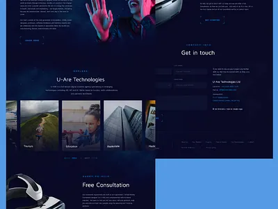 VR Website bootstrap4 design photoshop typography ui web website website design