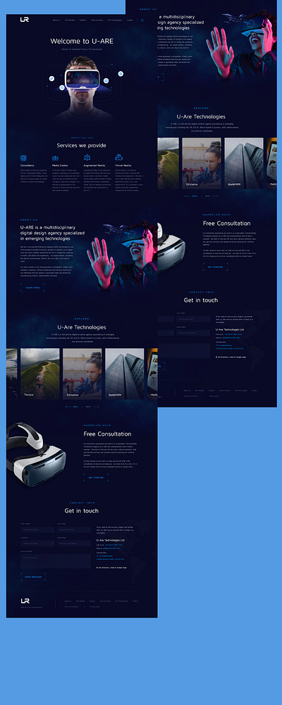 VR Website bootstrap4 design photoshop typography ui web website website design