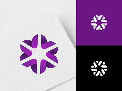Plastic flower brand branding brandmark flower identity logo logo concept logo design logotype mark monogram plastic
