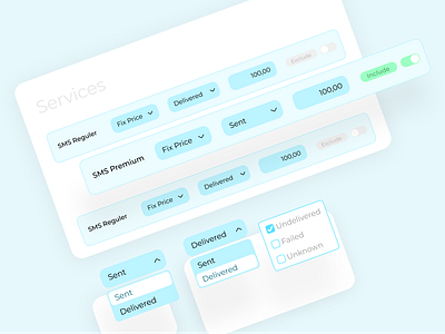 Services UI design figma ui ux