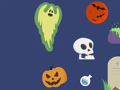 Helloween Illustrations flat illustration vector