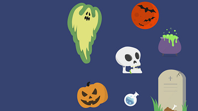 Helloween Illustrations flat illustration vector