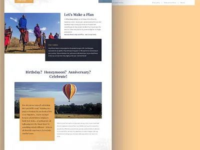 Safari Tour bootstrap4 design photoshop safari tourism typography ui web