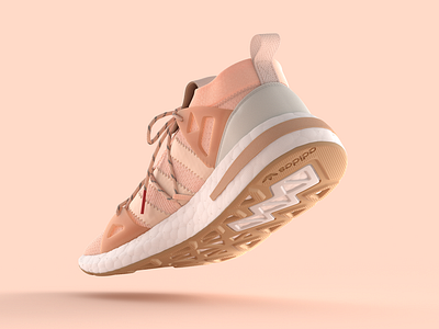 Adidas Arkyn 3d adidas arkyn branding colorful illustration modeling practice rendering sneaker