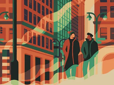 New York City (crop) art artist city cityscape illustration illustrator manhattan new york new york city