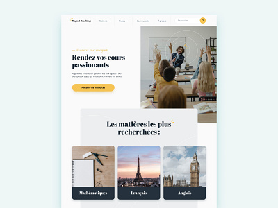 Magnet Teaching | Web Design Concept branding concept design education education web design education website minimal teacher teachers teaching web design webdesign