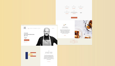 Food Experiences website design flat minimal ui ui design uichallenge uidesign visual design web