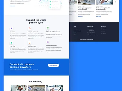 Dental Suite bootstrap4 dental website design photoshop typography ui web