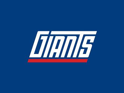 GIANTS alphabet custom type football giants gmen letters logo logotype new york nfl ny nyc rebrand san serif serif sports typography wordmark