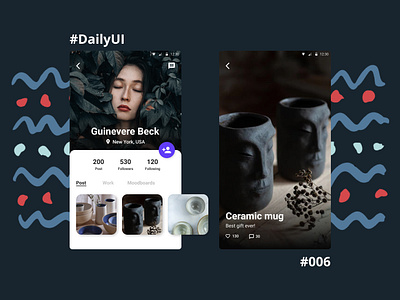 Daily UI #006 - User Profile daily daily 100 challenge dailyui dailyuichallenge figma figma design figmadesign profile ui ui ui design user profile