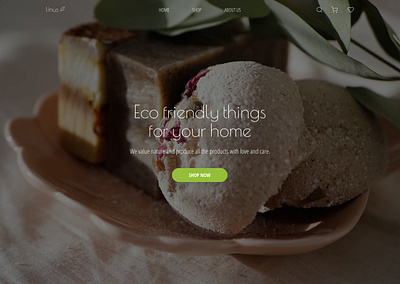 Eco-friendly shop bath cosmetics design eco ecology landing landing page landingpage natural nature ui design uiux webdesign website