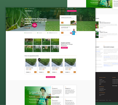 Kunstgrasnet | ecommerce ecommerce grass nature ui design ux design webdesign webshop