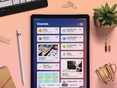 Classera iPad App Concept app interface ios ipad ipad app ui ux