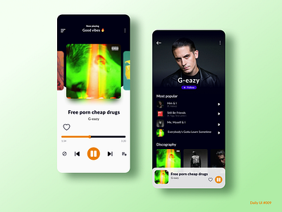 Music player daily ui dailyui design music app music player music player ui spotify ui ui design