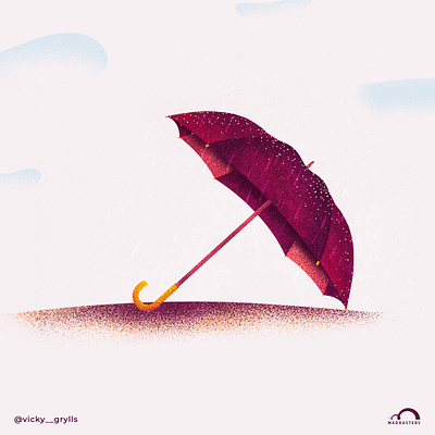 Day 18 - Rain art artist colors design illustration illustrator photoshop textures vector vector art