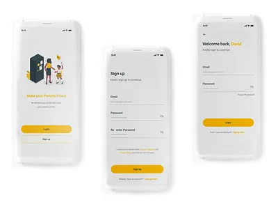 sign up sign in UI app app design app ui designer illustration login page marketing minimalist signup ui website design
