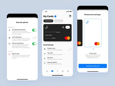 Credit Card App app app design apple clean credit creditcard fintech ios mastercard sketch app ui uidesign ux uxdesign virtual virtual card