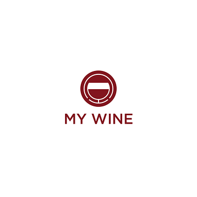 My Wine Logo branding design illustrator logo logo design mascot logo vector