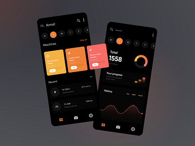 C-connect App app calendar calendar ui crm dashboad dashboard app factory ios app ios app design machine manufacture mobile design mobile ui ui ux